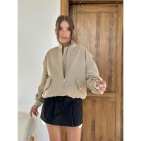 Kemik Parçalı Bomber Ceket