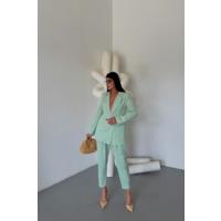 KETEN CEKET - PANTOLON TAKIM - Mint