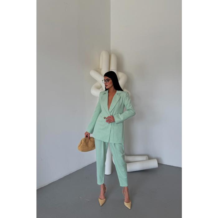 KETEN CEKET - PANTOLON TAKIM - Mint