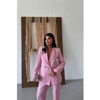 KETEN CEKET - PANTOLON TAKIM - Pembe
