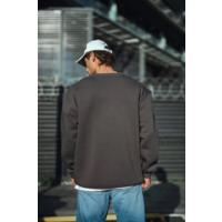 Kışlık Bisiklet Yaka Üç İplik Basic SweatShirt - Antrasit