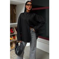 Klasik Oversize Poplin Gömlek 3421