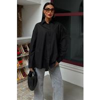 Klasik Oversize Poplin Gömlek 3421