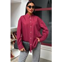 Klasik Oversize Poplin Gömlek 3421