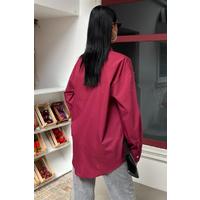 Klasik Oversize Poplin Gömlek 3421