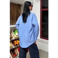 Klasik Oversize Poplin Gömlek 3421