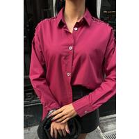 Kuşgözü Ve Biye Detaylı Poplin Gömlek 3419