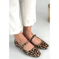 Linni Leopar Süet Babet Ayakkabı