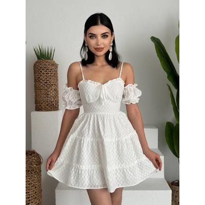 Lucca Kolu Lastikli Mini Elbise