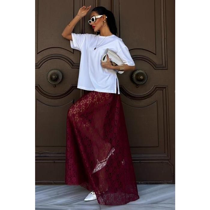 Maxi Dantel Etek 4047