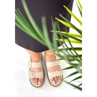 Milta Bej Nubuk Sandalet