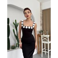 Mıng Çiçek Detaylı Elbise