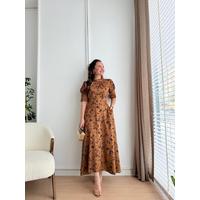 Moccah Yakası Bağlama Detaylı Elbise