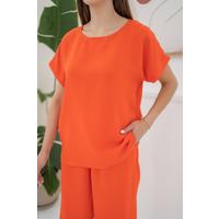 Oranj T-Shirt Ve Pantolon Takım