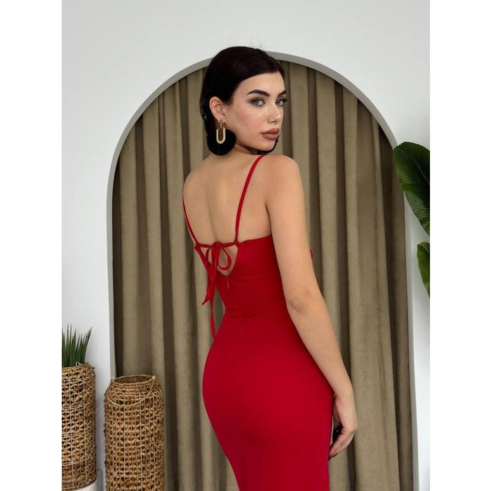 Papalia Sırt Detaylı Elbise