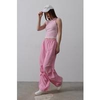 Paraşüt Cargo Pantolon - Pembe