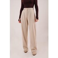 Premium Model Oturtmalı Krem Pantolon
