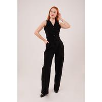 Premium Model Oturtmalı Siyah Pantolon