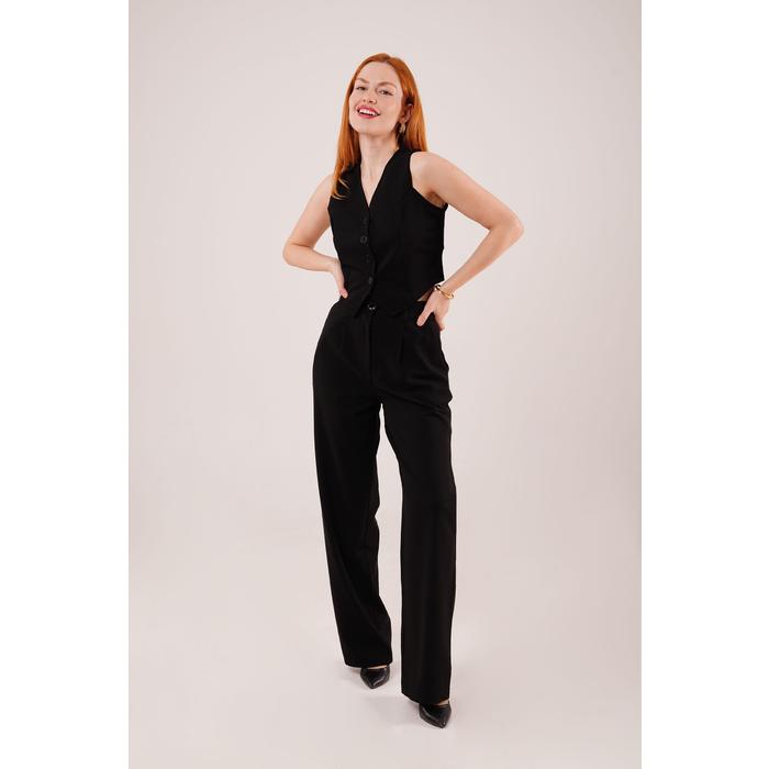 Premium Model Oturtmalı Siyah Pantolon