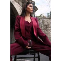 Saten Detaylı Büstiyer Pantolon Takım 10024