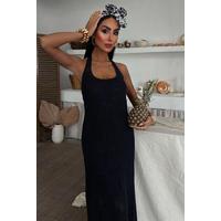 Suzene Nakışlı Astarlı Triko Elbise 2873