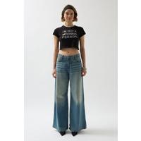 Taş Detay Crop T-Shirt