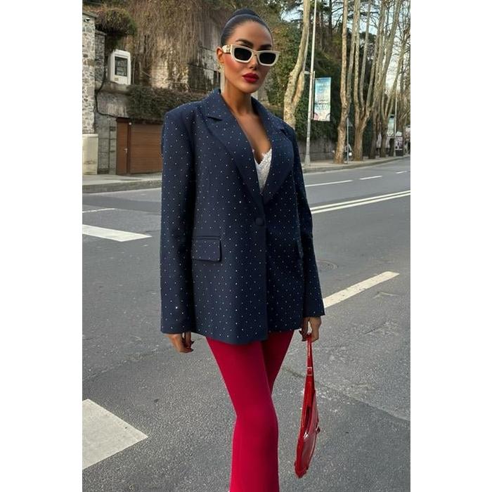 Taş Detaylı Premium Blazer Ceket 6122