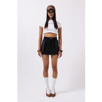 Ters Detay Denim Mini Etek
