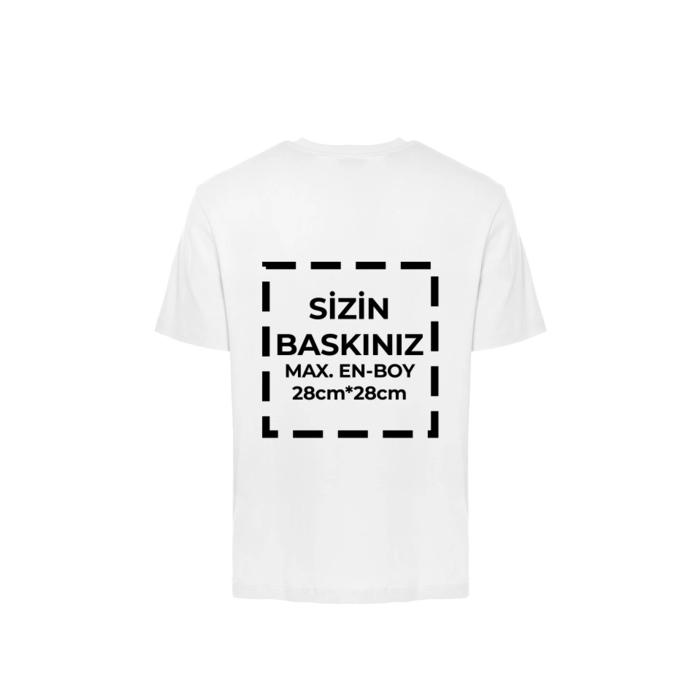 Tişört Tasarla 20/1 Kumaş - Beyaz