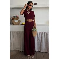 Triko Bluz Pantolon İkili Takım 10084-025