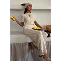 Triko Bluz Pantolon İkili Takım 10084-025
