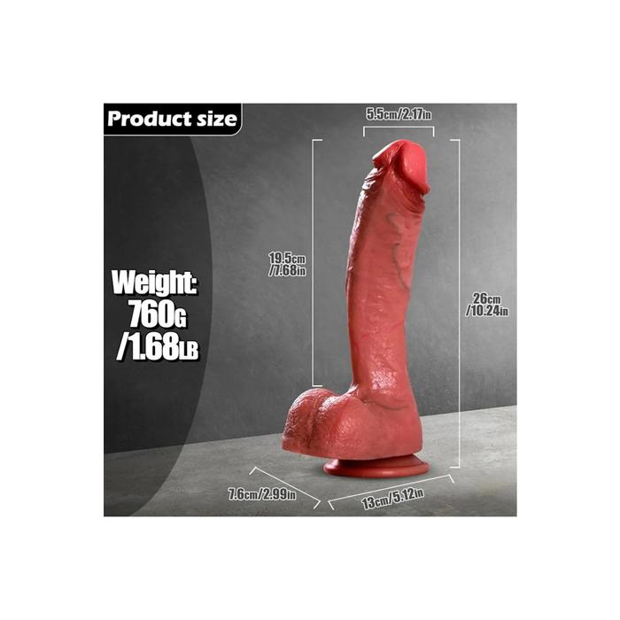 Ultra Yumuşak Çift Katmanlı Mavi Damarlı Büyük Boy Realistik Yapay Penis
