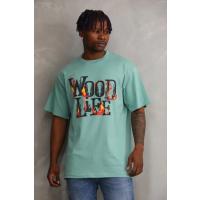 Unisex Baskılı Oversize T-Shirt - Mint Yeşili
