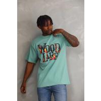 Unisex Baskılı Oversize T-Shirt - Mint Yeşili