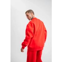 Uzun Kol Bisiklet Yaka Basic SweatShirt - Kırmızı