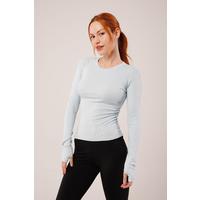 Uzun Kollu Basic Bebe Mavisi Bluz