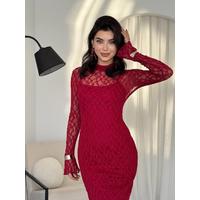 Vedo Çiçek Detaylı Elbise