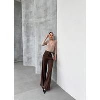 Yüksek Bel Straight Fit Palazzo Pantolon