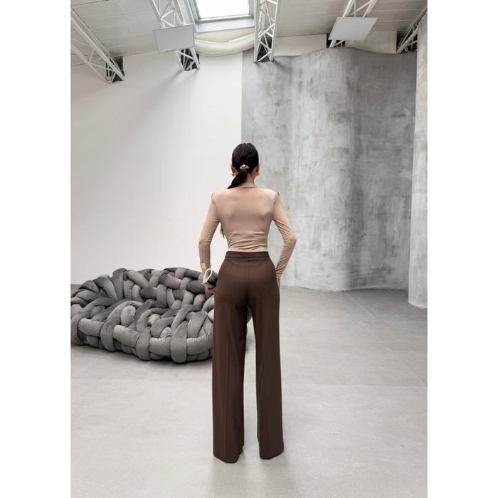 Yüksek Bel Straight Fit Palazzo Pantolon