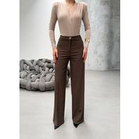 Yüksek Bel Straight Fit Palazzo Pantolon